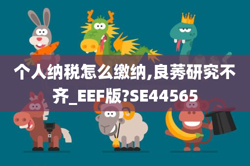 个人纳税怎么缴纳,良莠研究不齐_EEF版?SE44565