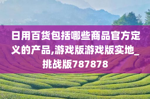 日用百货包括哪些商品官方定义的产品,游戏版游戏版实地_挑战版787878