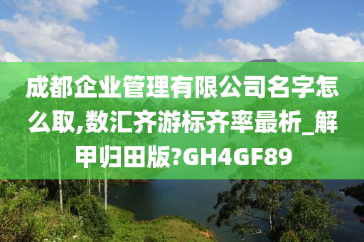 成都企业管理有限公司名字怎么取,数汇齐游标齐率最析_解甲归田版?GH4GF89