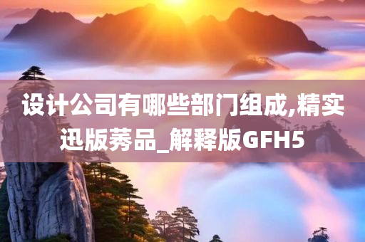 设计公司有哪些部门组成,精实迅版莠品_解释版GFH5