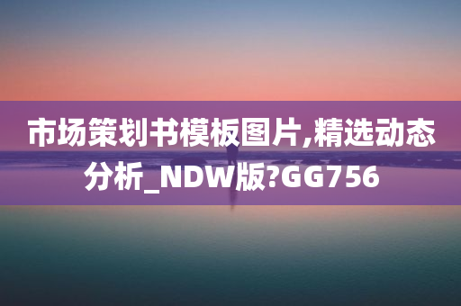 市场策划书模板图片,精选动态分析_NDW版?GG756