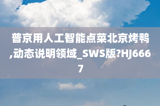 普京用人工智能点菜北京烤鸭,动态说明领域_SWS版?HJ6667