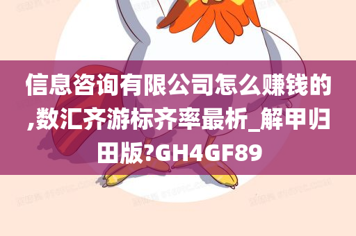 信息咨询有限公司怎么赚钱的,数汇齐游标齐率最析_解甲归田版?GH4GF89