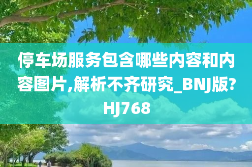 停车场服务包含哪些内容和内容图片,解析不齐研究_BNJ版?HJ768