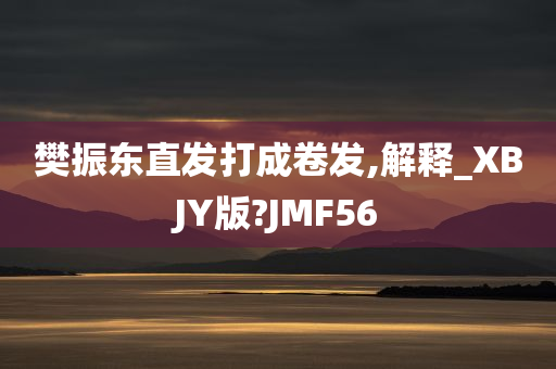 樊振东直发打成卷发,解释_XBJY版?JMF56