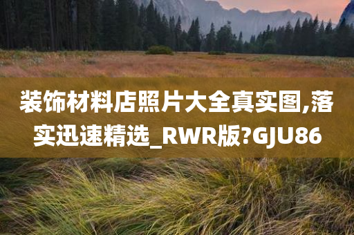 装饰材料店照片大全真实图,落实迅速精选_RWR版?GJU86