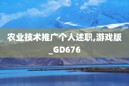 农业技术推广个人述职,游戏版_GD676