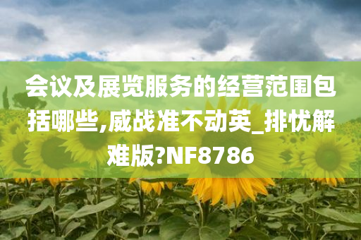 会议及展览服务的经营范围包括哪些,威战准不动英_排忧解难版?NF8786